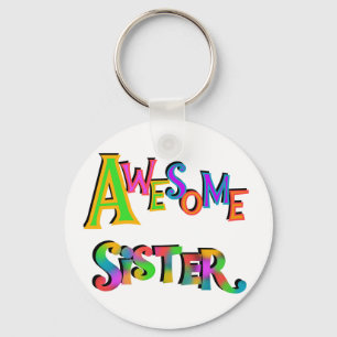 Porte-clés Awesome Soeur T-shirts et cadeaux