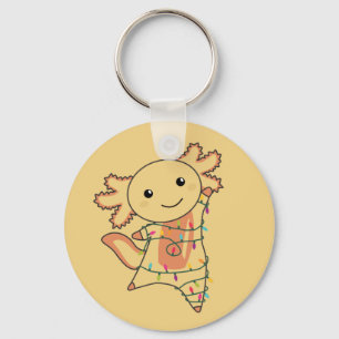 Porte-clés Axolotl Joyeux Noël Animaux d'hiver Axolotls Ke