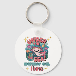Porte-clés Axolotl Sous la mer Anniversaire Girl Cute Océan