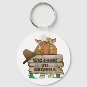 Porte-clés AZ- Bienvenue à l'Arizona Horse