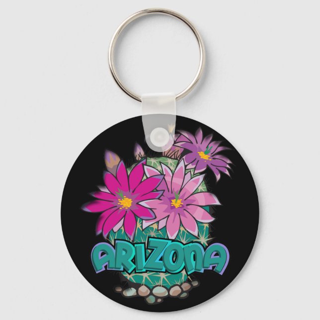 Porte-clés AZ Design Arizona Cactus Blooms (Recto)