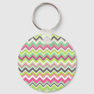 Porte-clés Aztec Andes Tribal Mountains Chevron Zig Zags