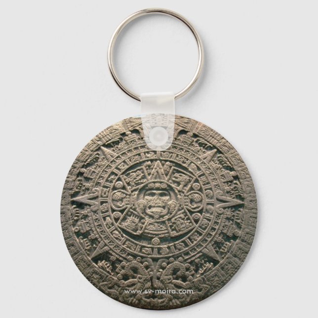Porte-clés Aztec "Calendrier du soleil", Mexico (Recto)
