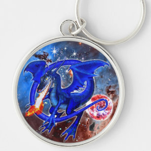 Porte-clés Azurite Cosmic Dragon