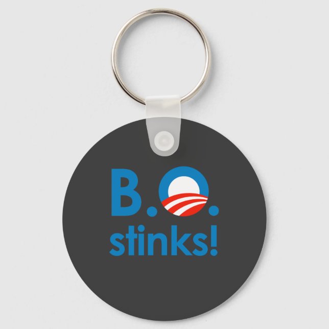 Porte-clés B.O. Stinks / Anti-Obama (Recto)