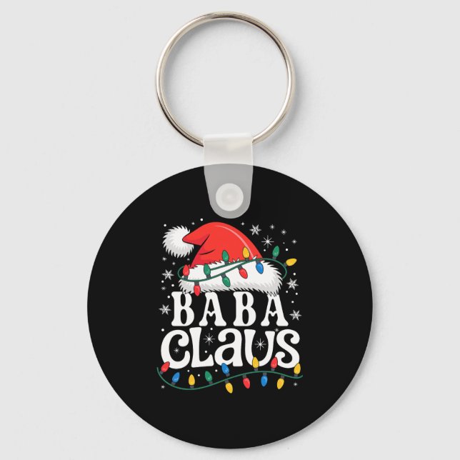 Porte-clés Baba Claus Funny Xmas Christmas Grandma Holiday St (Recto)
