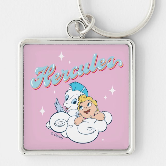 Porte-clés Baby Hercules and Pegasus on a Cloud Keychain (Devant)