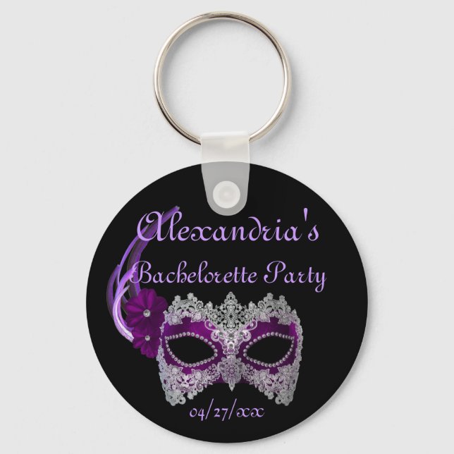 Porte-clés "Bachelorette Party" - Royal Purple Mask (Recto)