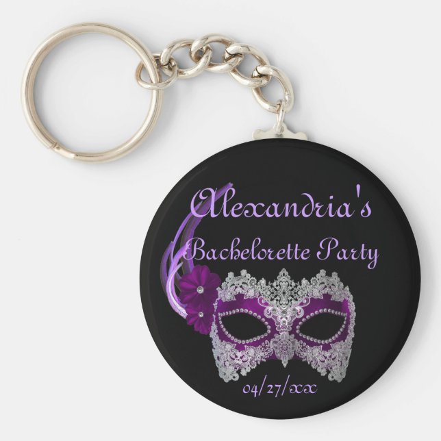 Porte-clés "Bachelorette Party" - Royal Purple Mask (Devant)