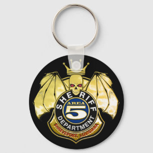 Porte-clés Badge de la zone 5 du shérif