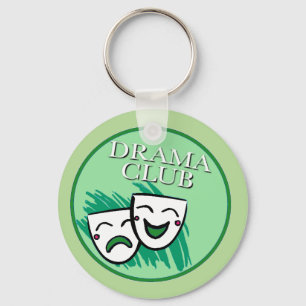 Porte-clés Badge du club de théâtre en vert