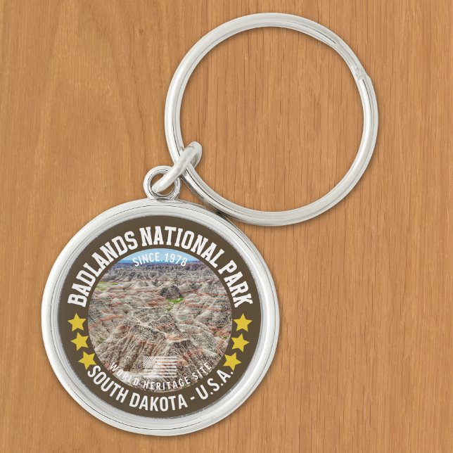 Porte-clés Badlands National Park Plains Landscape (Créateur téléchargé)