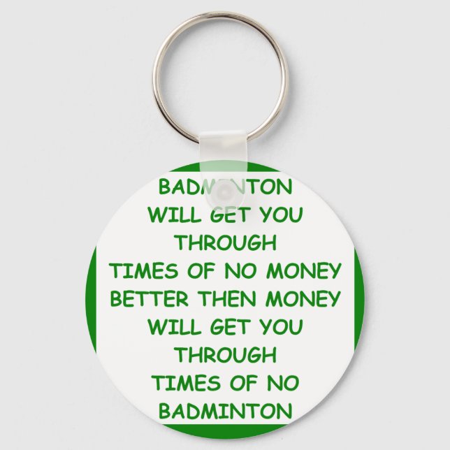 PORTE-CLÉS BADMINTON (Recto)