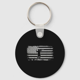 Porte-clés Badminton à la navette du drapeau américain