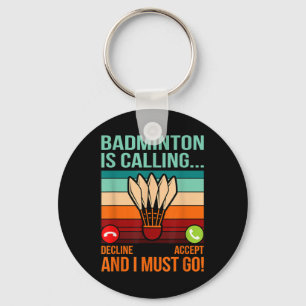 Porte-clés Badminton Appelle Shutter Lover Player Coach Gr