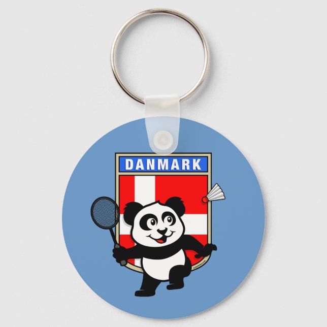 Porte-clés Badminton Danemark Panda (Recto)