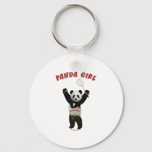 Porte-clés Badminton de fille de panda
