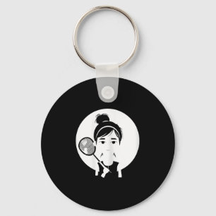 Porte-clés Badminton Girl Shuttle Player Pour Les Filles