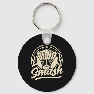 Porte-clés Badminton Graphic Badminton Player Navette Sports