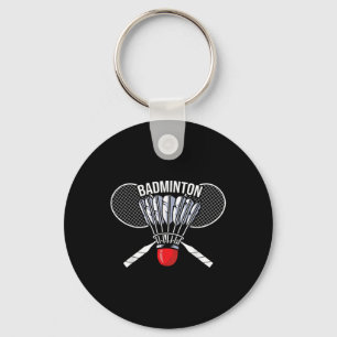 Porte-clés Badminton Graphic Badminton Player Navette Sports