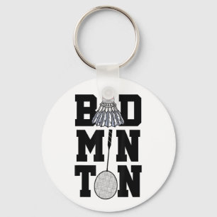 Porte-clés Badminton Graphic Badminton Player Navette Sports