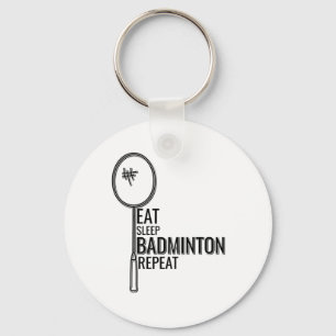 Porte-clés Badminton - Mangez le sommeil Badminton Répétition