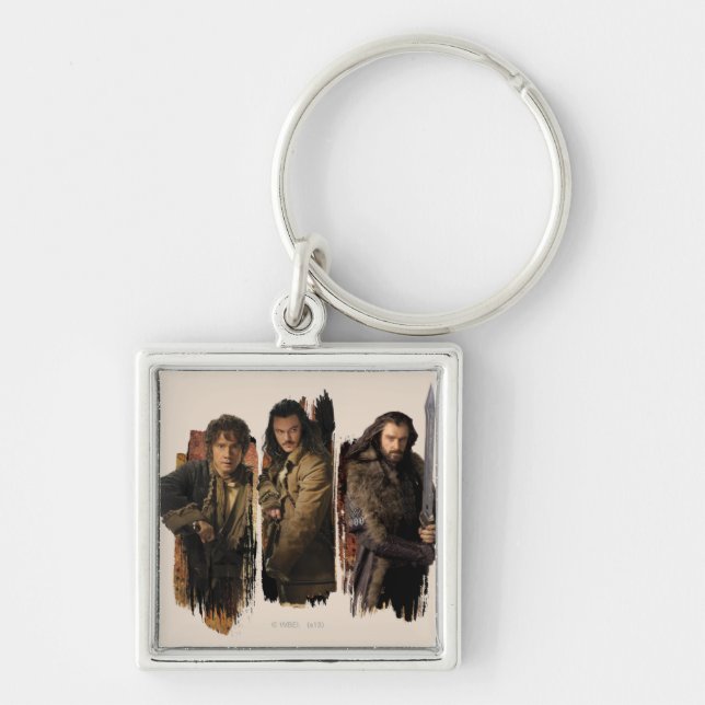 PORTE-CLÉS BAGGINS™, BARD THE BOWMAN™ & THORIN OAKENSHIELD™ (Devant)