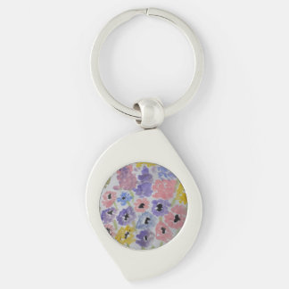Porte-clés Bague à clé métallique Fleur sauvage été