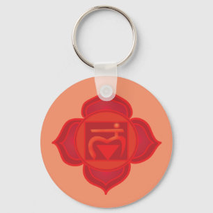Porte-clés Bague à clé Muladhara ou Root Chakra