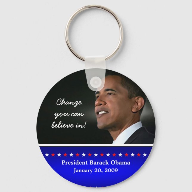 Porte-clés Bague clé d'investiture Obama 2009 (Recto)
