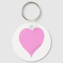 Bague de clé de coeur d'amour rose