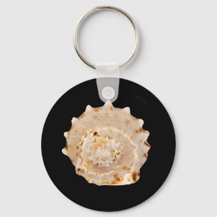 Porte-clés Bague de clé de coquille de conique