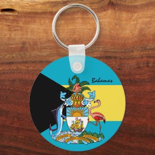 Porte-clés Bahamas Flag & Bahamas vacances, patriotes /sports