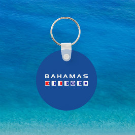 Porte-clés Bahamas Marques de signalisation nautique drapeaux