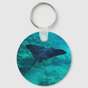 Porte-clés Baie d'Hanauma Hawaii Raie aigle tachetée
