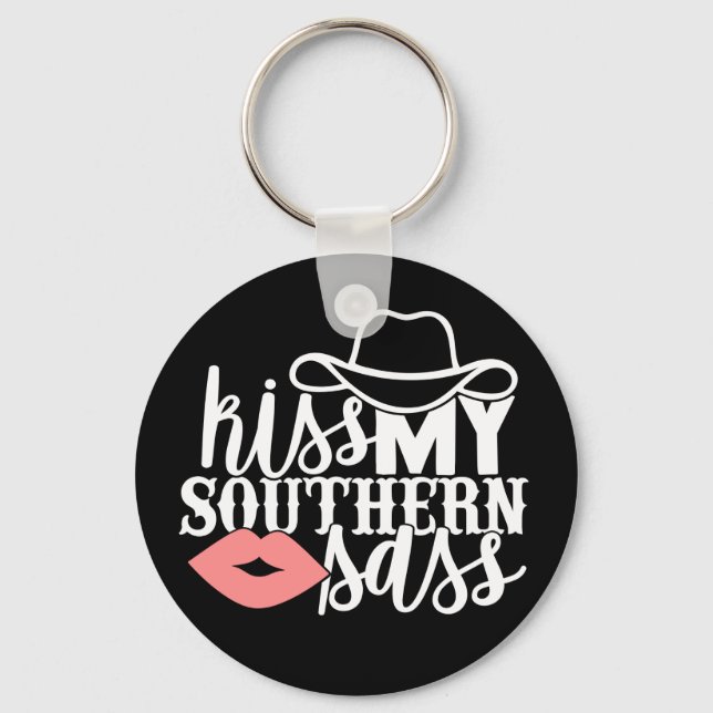 Porte-clés baiser My Sass Funny Western Cowgirl Southern (Recto)