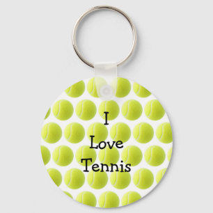 Porte-clés Bal de tennis jaune