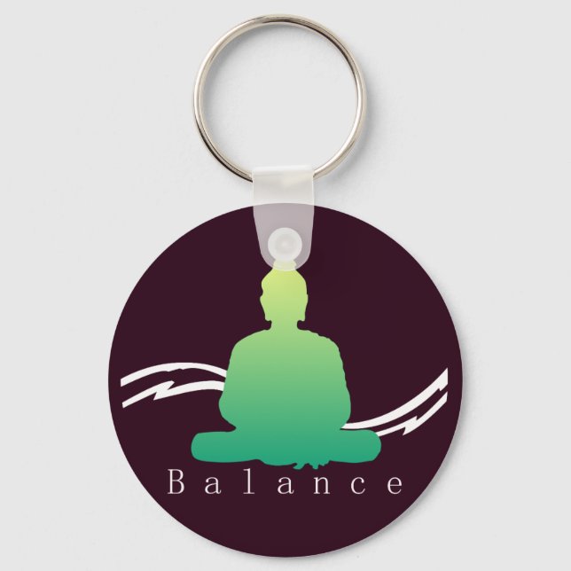 Porte-clés "Balance" Beau Bouddha. (Recto)