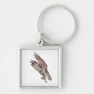 Porte-clés Balbuzard pêcheur avec poisson