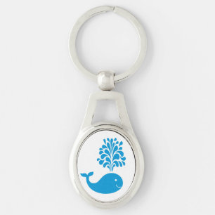 Porte-clés Baleine amusante
