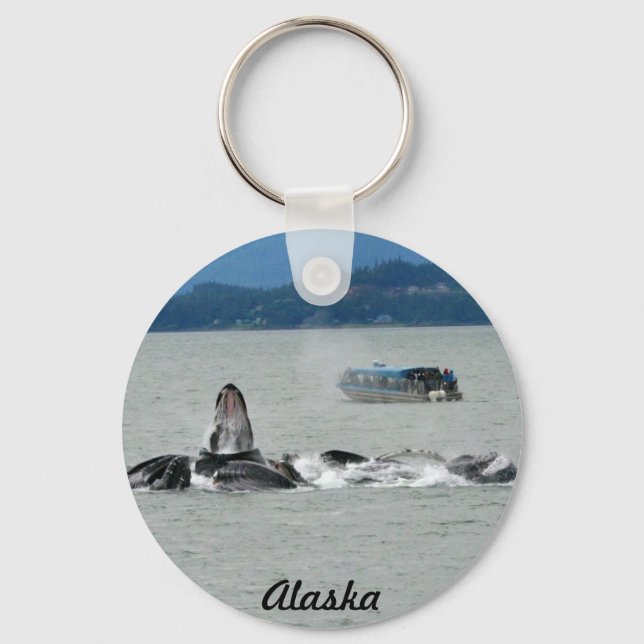 Porte-clés Baleines d'Alaska (Recto)