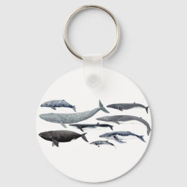 Porte-clés Baleines et baleines noires