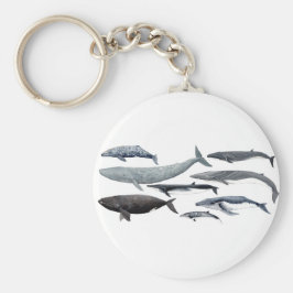 Porte-clés Baleines et baleines noires