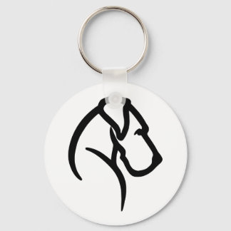 Porte-clés Balise de animal de compagnie Great Dane Head
