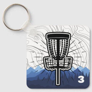 Porte-clés Balise de sac de golf sur disque personnalisable