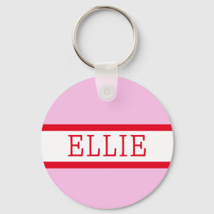 Porte-clés Balise Sac à dos personnalisé rouge rose