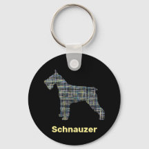 Balise Schnauzer Chien jaune et noir de la grille