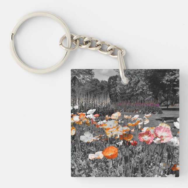 Porte-clés Ballarat Jardins botaniques Floral (Devant)