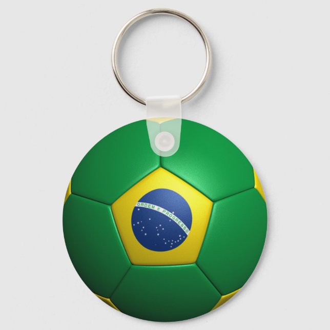 Porte-clés Balle de football au Brésil (Recto)