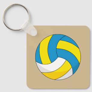 Porte-clés Balle de volley-ball en dessin